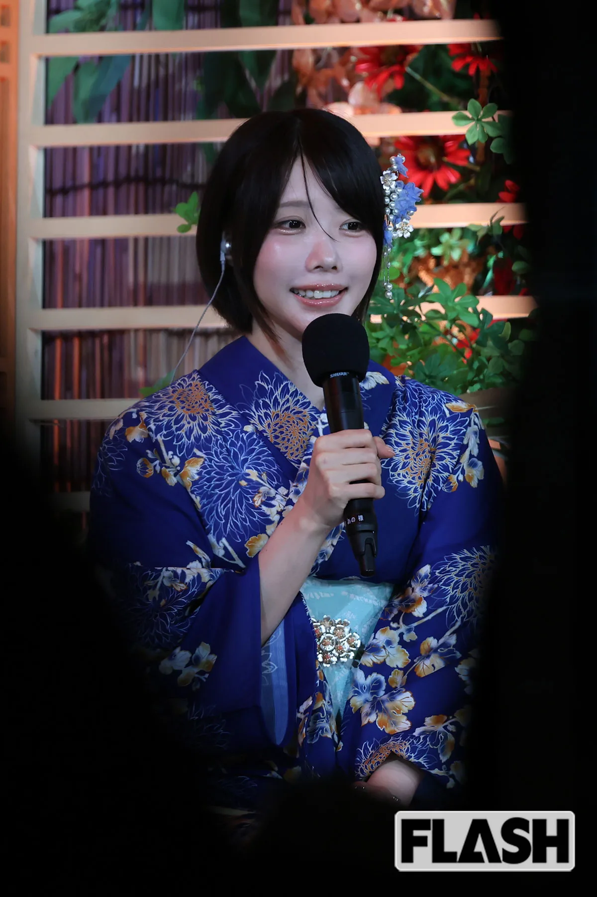 あのちゃん、浴衣で突然の雨に“ぷいっ”…テレ東女子アナ陣と隅田川花火大会で華麗競演