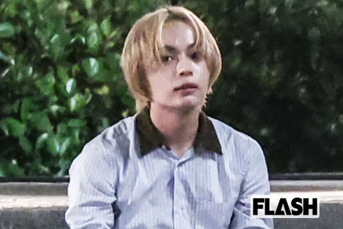 なにわ男子・大西流星、黒髪から金髪センター分けに激変！酷暑のロケ現場で見せた俳優魂